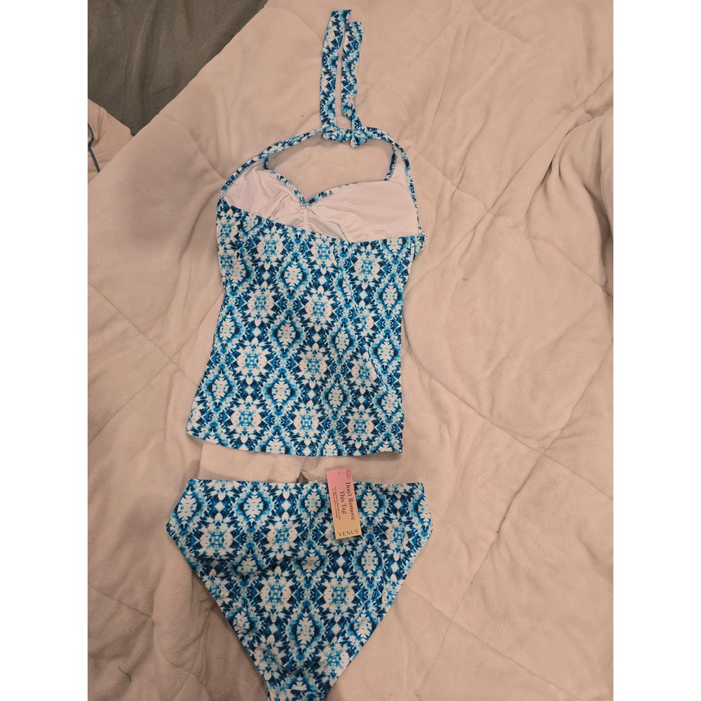 Sicily Halter Tankini Top - Shibori Tiles by Venus size 10 new with tags - Picture 8 of 11